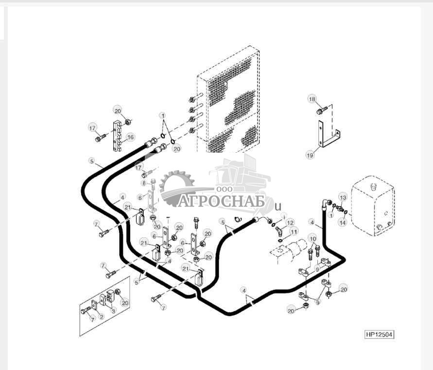 HYDROSTATIC OIL COOLER LINES AND HOSES 